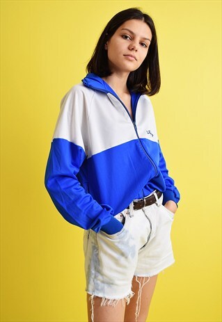 80'S RETRO ATHLEISURE BLOCKED JACKET JERSEY TRACKSUIT