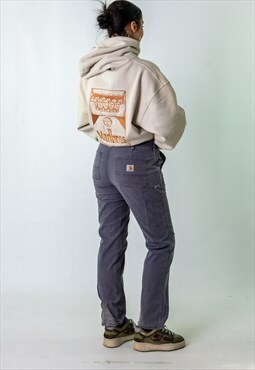 Light Grey 90s Carhartt  Cargo Skater Trousers Pants Jeans 