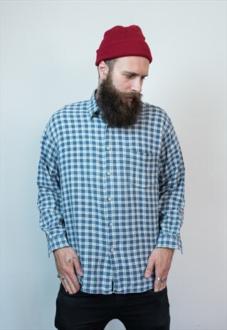 VINTAGE 90S GRUNGE CHECKERED SHIRT