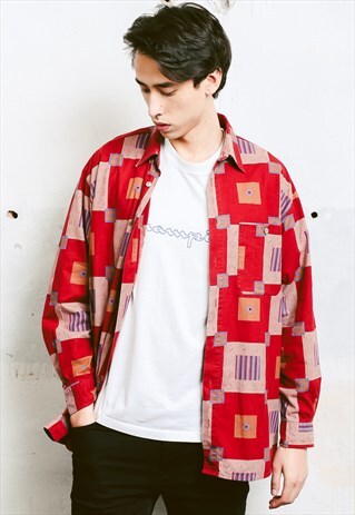 VINTAGE PATTERNED FLANNEL SHIRT