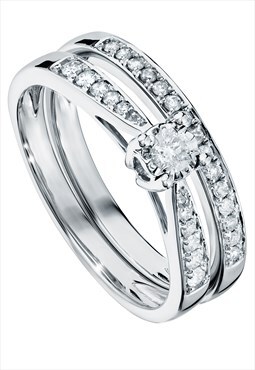 Diamond bridal set