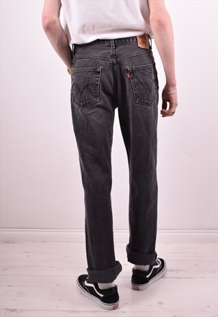 LEVI'S 550 MENS VINTAGE JEANS W33 L34 GREY 90S