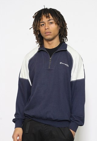 VINTAGE CHAMPION 1/4 ZIP SWEATSHIRT