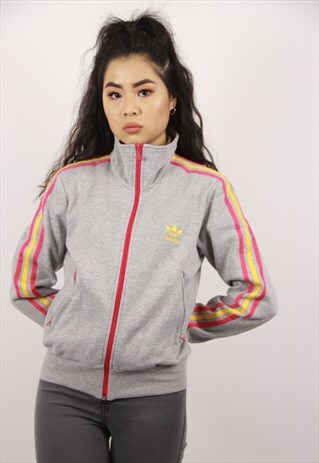 VINTAGE ADIDAS GREY ZIP-UP