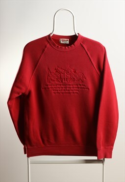 Vintage McGregor Embroidered Crewneck Sweatshirt Red