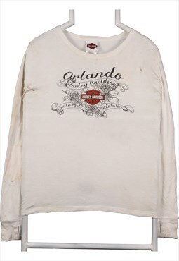 Vintage 90's Harley Davidson T Shirt Orlando Long Sleeve