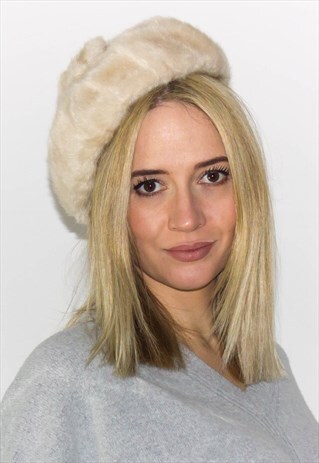 VINTAGE 70'S FAUX FUR BERET