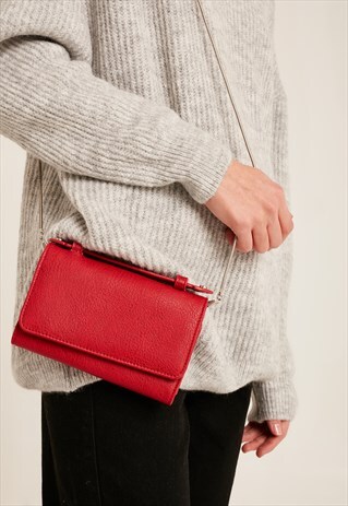 SUBDUED RED SMALL SHOULDER BAG