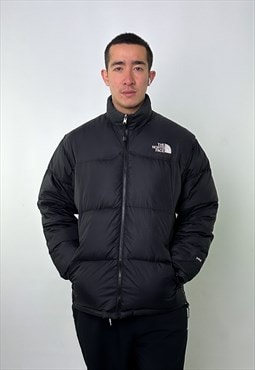 Black 80s The North Face 700 Series Wave Nuptse Puffer