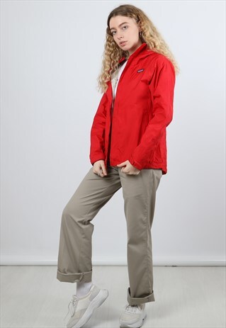 VINTAGE PATAGONIA XS RED WATERPROOF JACKET