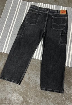 Vintage Levis Carpenter Gray Denim Pants Jeans 40x30