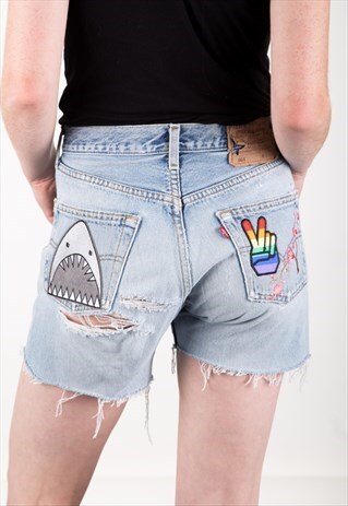 REWORKED LEVI'S VINTAGE DENIM SHORTS