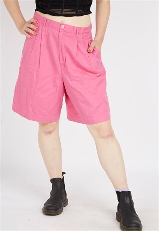 VINTAGE PINK RALPH LAUREN HIGH WAISTED SHORTS