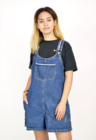 VINTAGE 90'S ROUTE 66 DENIM DUNGAREES