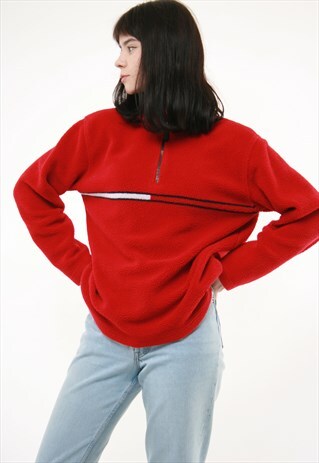 90S VINTAGE TOMMY HILFIGER FLEECE JUMPER TOP 467