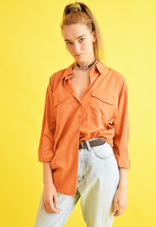 90'S RETRO MINIMALIST OVERSIZED DADS SHIRT TOP