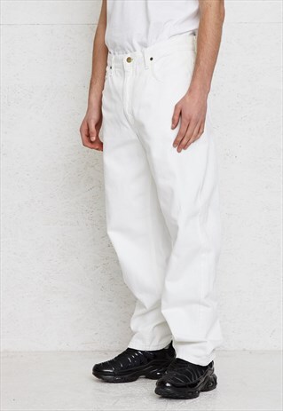 VINTAGE WHITE LEE DENIM JEANS