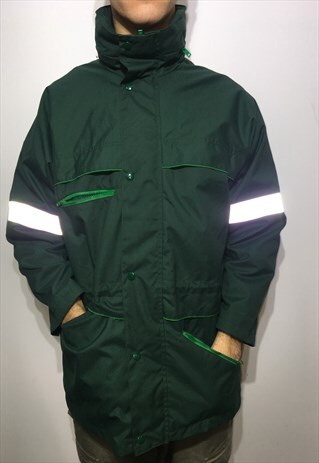 VINTAGE 90' OLDSCHOOL COOL GREEN EUROPCAR UNISEX JACKET