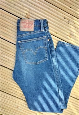 Vintage 501 Slim Fit Levi Indigo Blue Jeans