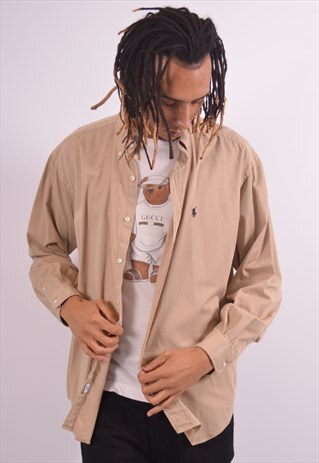 VINTAGE RALPH LAUREN SHIRT BEIGE