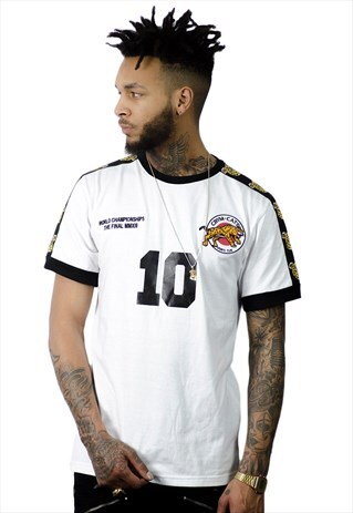 90'S /RETRO /VINTAGE SPORTSWEAR INSPIRED WHITE T-SHIRT