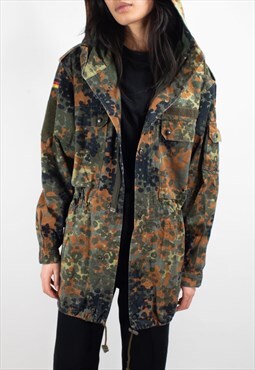 Vintage Army Personalised Camouflage Flecktarn Parka Jacket