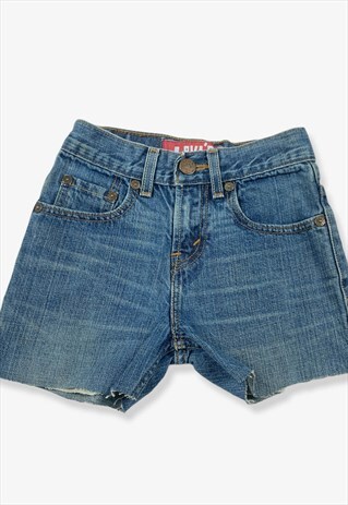 VINTAGE LEVI'S 527 DENIM SHORTS DARK BLUE W22 BV14563