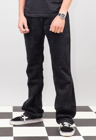 BLACK VELVET LEVI'S TROUSERS JEANS
