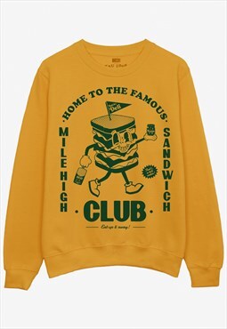 Mile High Sandwich Club Mustard Sweatshirt 