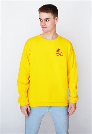 YELLOW PINEAPPLE OCEAN (RED) SWEATSHIRT