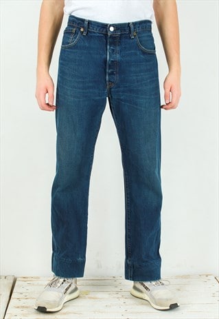 501 W38 L32 Regular Straight Jeans Pants Trousers Streetwear