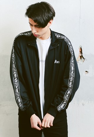 VINTAGE ASICS TAPE SLEEVE TRACK JACKET