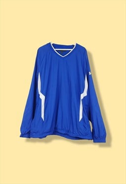 Vintage Under armour Windbreaker Sweatshirt in Blue XXL