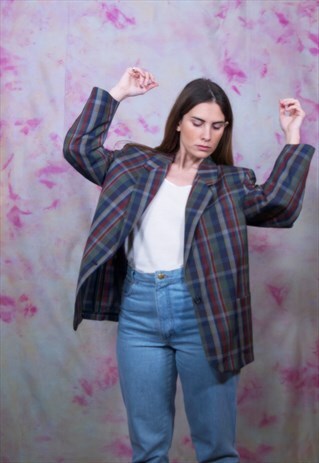 VINTAGE BURBERRY BLAZER JACKET IN CHECK