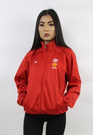 VINTAGE CHAMPION RED BASKETBALL JACKET
