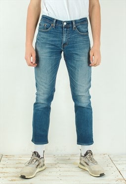 Vintage 511 Mens W32 L30 Slim Fit Straight Jeans Denim Pants