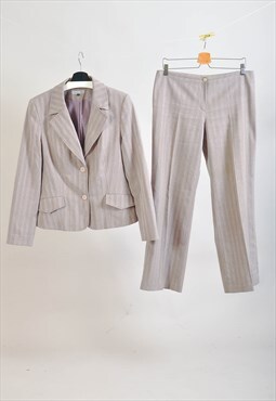 Vintage 00s trousers suit in grey