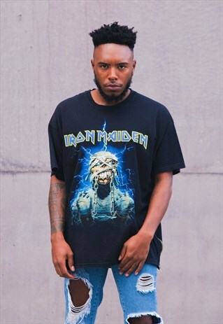 REWORKED BAND MERCHANDISE T-SHIRT - IRON MAIDEN IV
