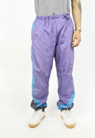 VINTAGE 90'S PURPLE SHELL TRACKSUIT BOTTOMS
