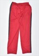 VINTAGE 90'S ASICS TRACKSUIT TROUSERS RED