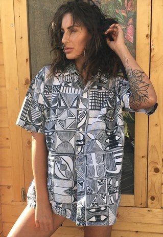 OVERSIZED RETRO 90S 80S VINTAGE UNISEX FESTIVAL SHIRT