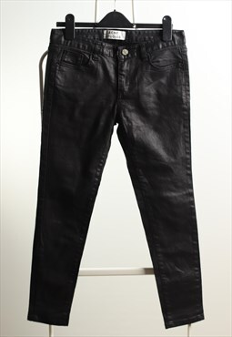 Vintage Acne Studios Trousers Bright Black
