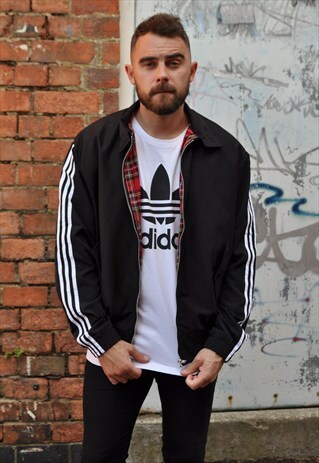 REWORKED HARRINGTON JACKET WITH ADIDAS WINDBREAKER SLEEVES