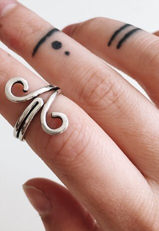 STERLING SILVER RAM RING