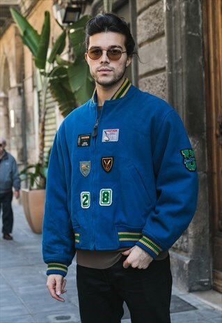 VINTAGE PUFFER UNIFORM COLLEGE BOMBER JACKET COD.10-96