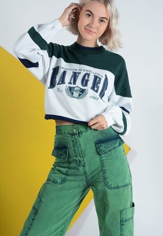 VINTAGE SWEATSHIRT WITH BLOCK COLOURS