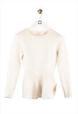 Vintage Ted Baker  Heavy Corded Look Sweatshirt White