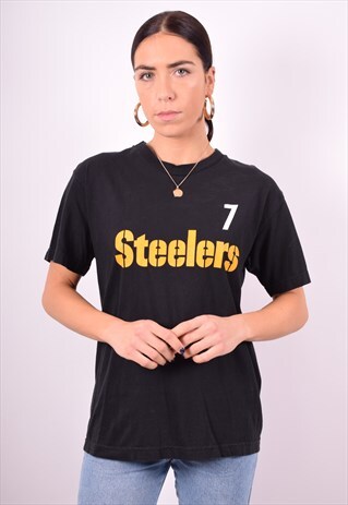 REEBOK WOMENS VINTAGE T-SHIRT TOP XL BLACK 90'S