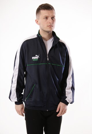 VINTAGE VTG RARE PUMA KING TRACK JACKET LOGO OVERSIZED 12978