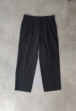 Vintage 90s black Grey Oversize Dad Pants